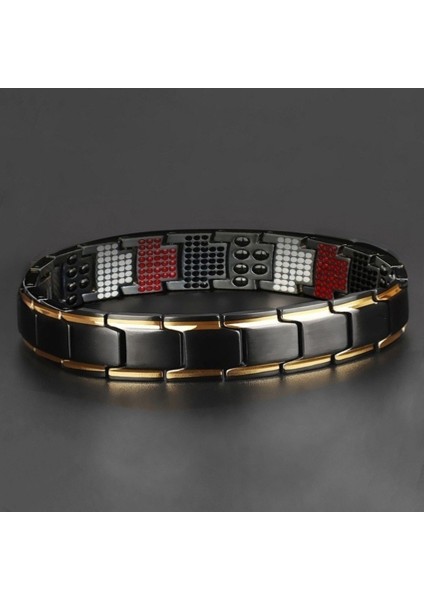 Siyah Altın Erkek Manyetik Terapi Sağlık Manyetik Terapi Bilezik Tedavisi Horlama Uyku Daha Iyi (Yurt Dışından) fırsatları