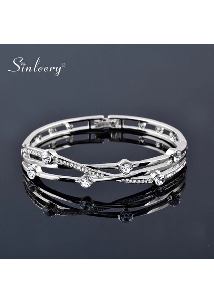 Gül Altın Kaplama Sınleery Charm Kübik Zirkonya Hollow Bileklik Manşet Kadınlar Için Gül Altın Gümüş Renk Bilezikler Kadınlar Düğün Takı Zd1 Ssı (Yurt Dışından) indirimleri