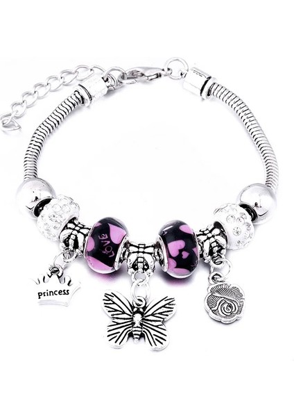 65MM Ayarlanabilir Stil Yeşil Yeni Sıcak Charm Bileklik Istakoz Toka Yılan Zincir Boncuklu Bilezikler Kadınlar Için Yaz Romantik Hediye Moda Kelebek Bilezik Takı (Yurt Dışından) fiyatları