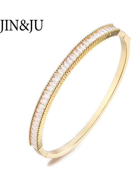 1 Adet Altın Rengi-4 Jın&ju Güzel Altın Renk Manşet Bilezikler Kadınlar Için Bilezik Pulseras Femme Lüks Takı Hediyeler Браслет Для Женщин (Yurt Dışından)