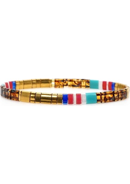 TL-B190148A GO2BOHO Gökkuşağı Bilezik Miyuki Tila Bilezikler Kadınlar Yeni Cam Boncuklar Takı Boho Yaz Plaj Pulseras Bayanlar Kol Bandı Hediye (Yurt Dışından)