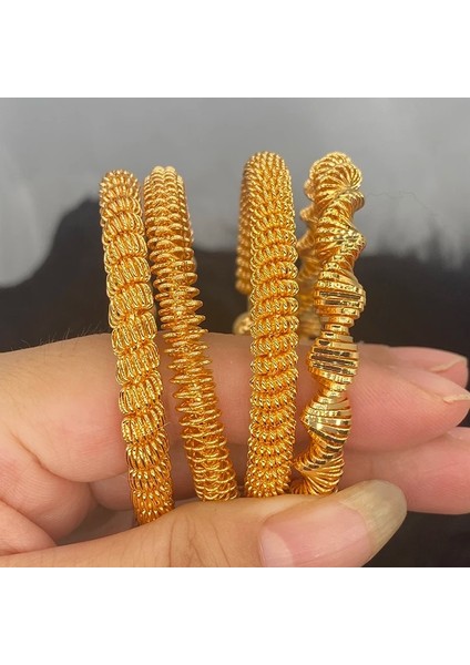 58 mm Tarzı C Suudi Arabistan Dubai Bilezik Çocuklar Için Orta Doğu Altın Bebek Bilezik Etiyopya Örgü Bilezik Düğün Takı Afrika Kadınlar Hediyeler (Yurt Dışından) indirimleri