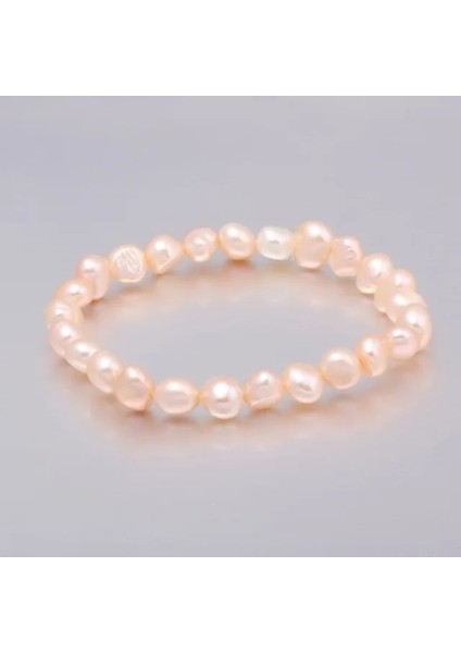 Yaklaşık 19CM Tarzı Altın Rengi Sıcak Satış 100% Doğal Inci Bilezik Charms Elastik Halat Renkli Inci Bilezikler Kız Arkadaş Için Gerçek Inci Hediye (Yurt Dışından)