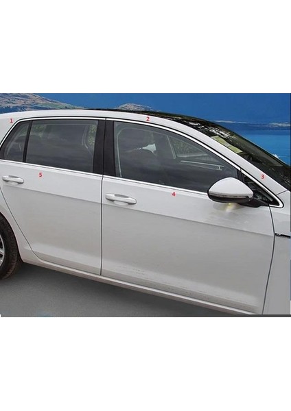 Vw Golf 7 Için Uyumlu 2013-2017 Krom Cam Çıtası