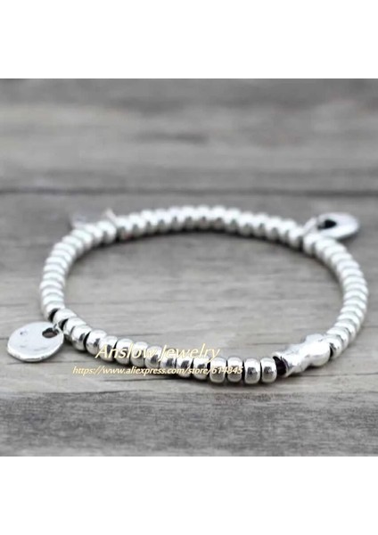 Anslow Vintage Ofis Boncuk Çinko Alaşım Boncuk El Yapımı Diy Kadınlar Çocuklar Için Ayarlanabilir Strand Bilezikler Hediye Lolb (Yurt Dışından)