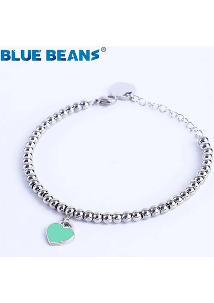 Altın-Pembe 316L Paslanmaz Çelik Kalp Kadınlar Için Bracelerbracelet Tiff Boncuk Zincir Aşk Kolye Altın Gümüş Renk Bildirimi Takı (Yurt Dışından) fiyatları