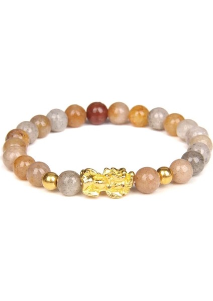 21CM Tarzı Siyah Çinko Kaplama Feng Shui Doğal Taş Bilezik Şerit Akik Boncuk Bilezik Altın Pixiu Charm Şanslı Enerji Bilezik Kadın Servet Erkekler Hediyeler (Yurt Dışından) fiyatları