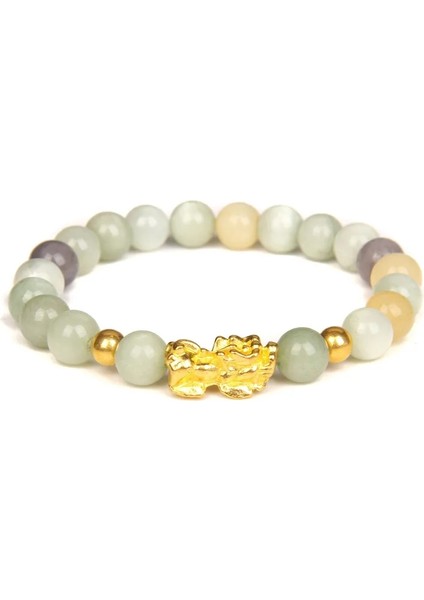 21CM Tarzı Siyah Çinko Kaplama Feng Shui Doğal Taş Bilezik Şerit Akik Boncuk Bilezik Altın Pixiu Charm Şanslı Enerji Bilezik Kadın Servet Erkekler Hediyeler (Yurt Dışından) modelleri