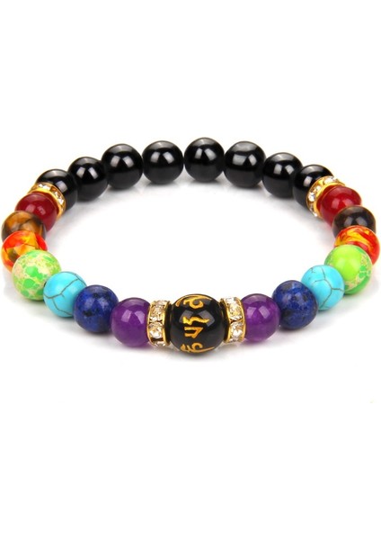 17CM Tarzı Tip 27 7 Çakra Bilezik Anlamı Cardfor Erkekler Kadınlar Doğal Kristal Şifa Anksiyete Mücevherat Mandala Yoga Meditasyon Bilezik Hediye (Yurt Dışından) fırsatları