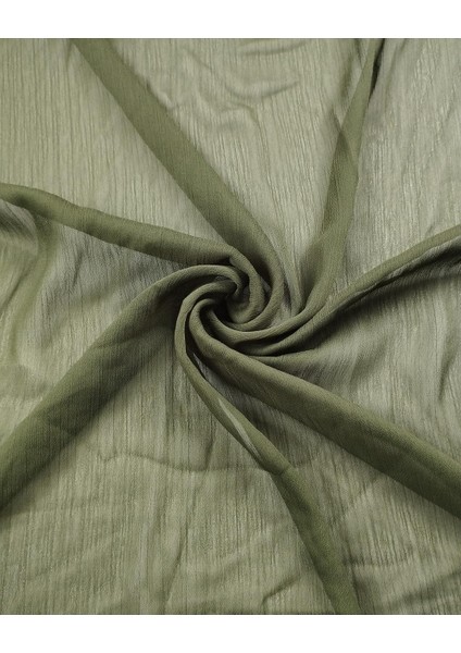 Kırinkıl Şifon Haki Renkte (En 140 cm x Boy 280 Cm)