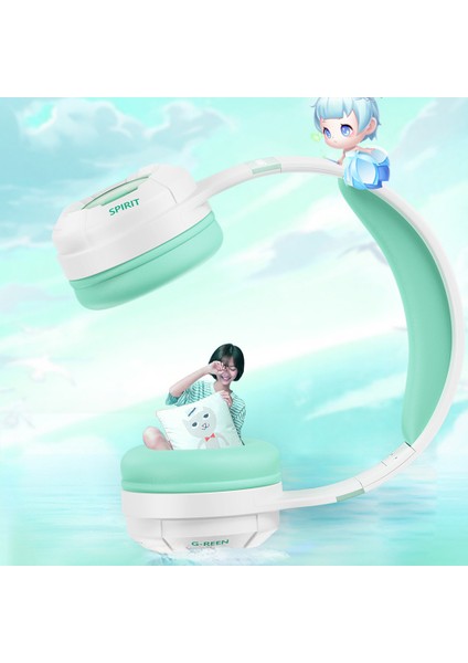 KE25 Kablosuz Bluetooth Kulaklık Kulak Üstü Müzik Kulaklık Rgb Stereo Çocuk Erkek Kız-Turuncu (Yurt Dışından) modelleri