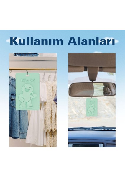 Taze Nane Kokulu Dolap Asma Kart (Fresh Mint) -45 Gün -Ipli Ev Oto Kokusu -Ayna Parfümü fırsatları