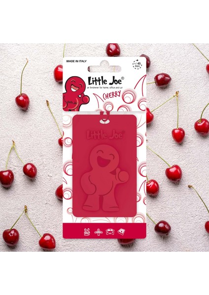Kiraz Kokulu Dolap Asma Kart (Cherry) -45 Gün -Ipli Ev Oto Kokusu -Ayna Parfümü