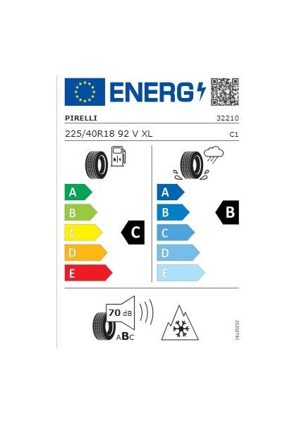 225/40 R18 92V Xl Winter Sottozero 3 (Ao1) Oto Kış Lastiği (ÜRETIM:2024) fiyatları