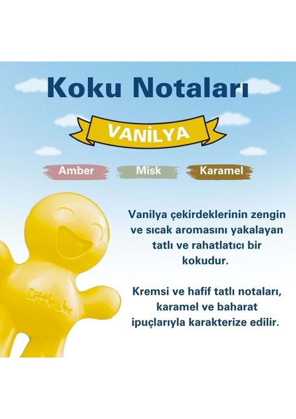 Vanilya Araç Kokusu (Vanilla) -45 Gün -Oto Kokusu Kalıcı Klima Parfüm