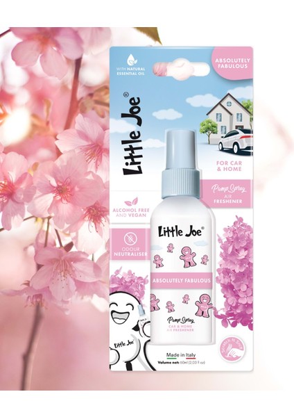 Çiçek Sprey Oda Kokusu 60 ml (Fabulous) -Koku Giderici -Oto Ev Ofis Parfüm