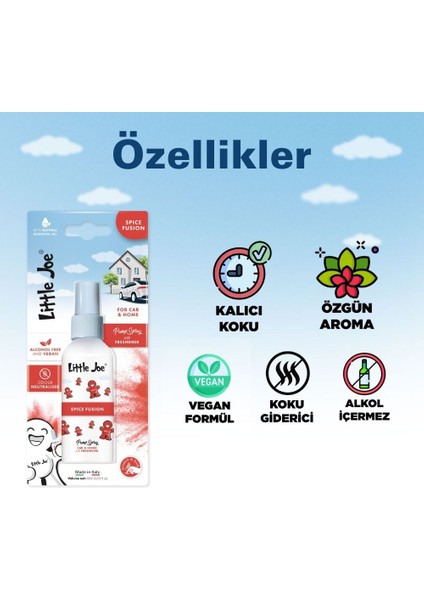 Baharatlı Sprey Oda Kokusu 60 ml (Spicy Fusion) -Koku Giderici -Oto Ev Ofis Parfüm fiyatları