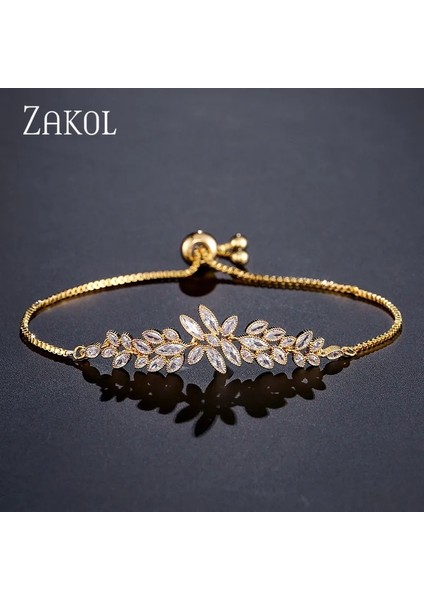 Beyaz Zakol Tasarım Moda Kübik Zirkonya Kristal Kadınlar Için Ayarlanabilir Bilezikler Nefis Yaprak Düğün Ewelry Hediyeler BP2096 (Yurt Dışından) modelleri