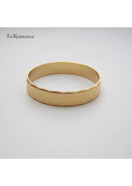 Style7 Çap 40MM Bebek Foromance Sarı Altın ​​renk Çap Genişlik 8mm Dört Stil Bebek Erkek Kız & Yetişkin Kapalı Bileklik Bilezik (Yurt Dışından)