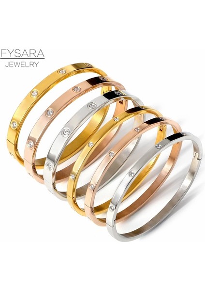 8mm Gümüş 18CM Fysara Lüks Kristaller Aşk Bilezik Kübik Zirkonya Bilezikler Çift Kadınlar Için Lüks Takı Paslanmaz Çelik Bilezik Hediye (Yurt Dışından) modelleri