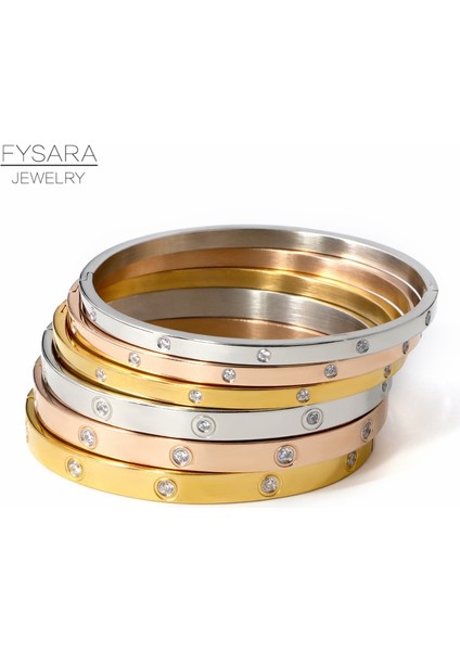 8mm Gümüş 18CM Fysara Lüks Kristaller Aşk Bilezik Kübik Zirkonya Bilezikler Çift Kadınlar Için Lüks Takı Paslanmaz Çelik Bilezik Hediye (Yurt Dışından) fırsatları