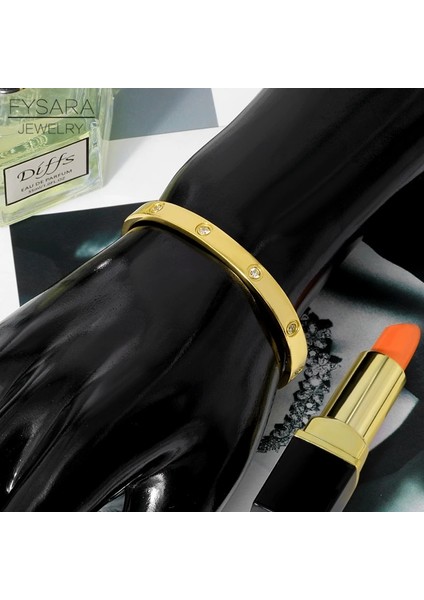 8mm Gümüş 18CM Fysara Lüks Kristaller Aşk Bilezik Kübik Zirkonya Bilezikler Çift Kadınlar Için Lüks Takı Paslanmaz Çelik Bilezik Hediye (Yurt Dışından) indirimleri