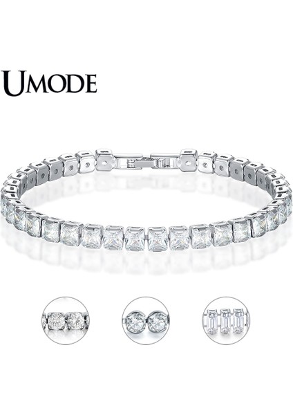 19CM Tarzı Dikdörtgen M Kıpı Yeni Yuvarlak Kristal Tenis Kadın Erkek Bilezikler Dikdörtgen Kare Zirkon Beyaz Altın Uzun Kutu Zincir Takı Aub (Yurt Dışından) modelleri