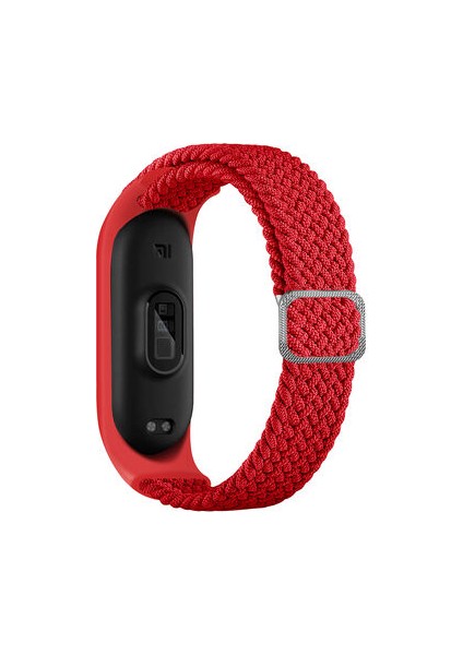 Xiaomi Mi Band 5 Hasır Esnek Örgü Naylon Kordon KRD49