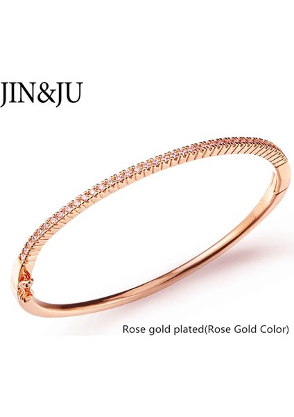1 Adet Gül Altın--2 Jın&ju Güzel Altın Renk Manşet Bilezikler Kadınlar Için Bilezik Pulseras Femme Lüks Takı Hediyeler Браслет Для Женщин (Yurt Dışından)