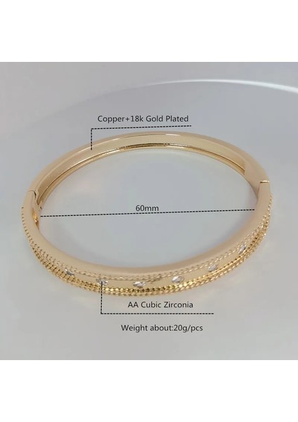 1 Adet Gül Altın--2 Jın&ju Güzel Altın Renk Manşet Bilezikler Kadınlar Için Bilezik Pulseras Femme Lüks Takı Hediyeler Браслет Для Женщин (Yurt Dışından)