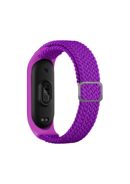 Xiaomi Mi Band 6 Hasır Esnek Örgü Naylon Kordon KRD49