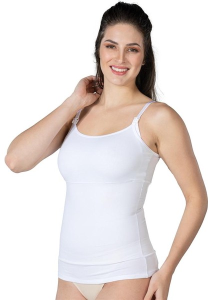 Bazaar Turkey Beyaz 1402 Modal Cotton Emzirme Atlet Korse