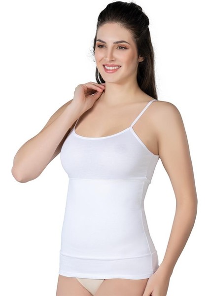 Bazaar Turkey Beyaz 1401 Modal Cotton Kadın Atlet Korse