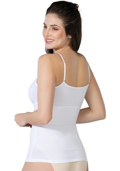 Bazaar Turkey Beyaz 1401 Modal Cotton Kadın Atlet Korse