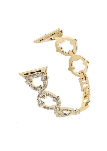 ​​​apple Watch 7 45MM Taşlı Metal Kordon KRD57