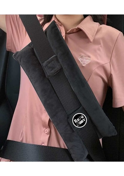 Gögüs Emniyet Kemeri Yastığı Hamile Kemer Yumuşatıcı Ameliyat Sonrası Kemer Konfor Pedi Siyah