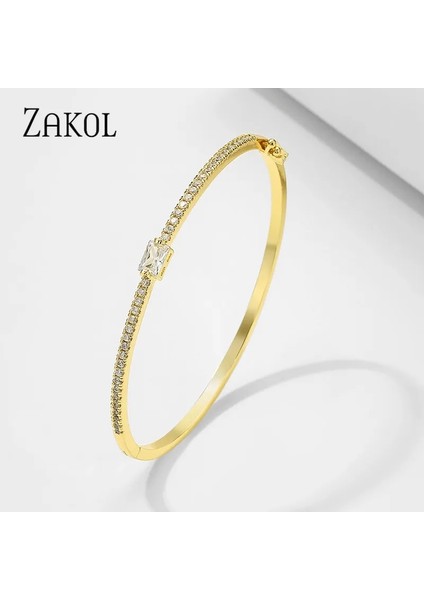 Altın Gül Zakol Beyaz Baget Kübik Zirkonya Kristal Manşet Bileklik Bilezik Zarif Kadınlar Için Lady Moda Cz Takı Lover Hediye BP2213 (Yurt Dışından) fiyatları