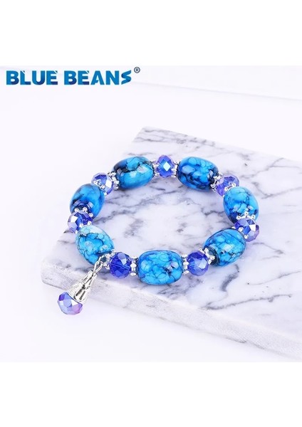 No.2 Boyutu Kristal Charm Bilezikler Bilezikler Boncuklu Kadın Mücevheratı Bohem Bilezik Femme Takı Çiftler Siyah Sıcak Moda Boho Büyük cc (Yurt Dışından) fırsatları