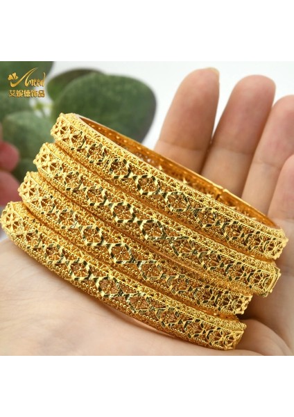 3 Parça Anııd Dubai Altın Bileklik Seti Kadın Hint Bilezikler Özel Etiyopya Kadın Accesoires Afrika Nijeryalı Takı Vücut En Iyi Arkadaşı (Yurt Dışından) fiyatları