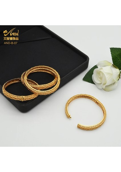 3 Parça Anııd Dubai Altın Bileklik Seti Kadın Hint Bilezikler Özel Etiyopya Kadın Accesoires Afrika Nijeryalı Takı Vücut En Iyi Arkadaşı (Yurt Dışından) indirimleri
