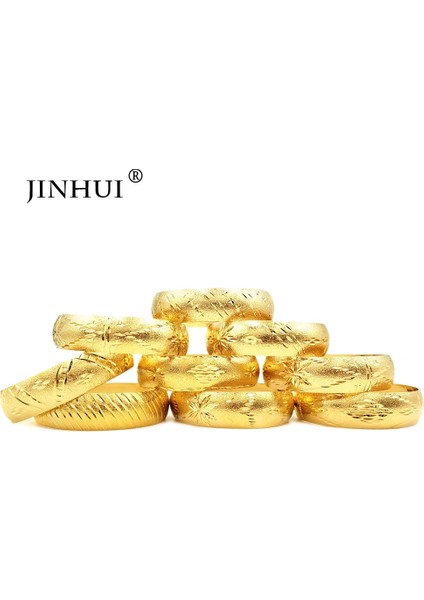 58-60MM Tarzı I Moda Bilezik Kadınlar Için 24 K Altın Bilezikler Gelin Düğün Hediyeleri Geniş Bilezikler Etiyopya Fransa Afrika Dubai Güzel Takı Hediyeler (Yurt Dışından) fiyatları