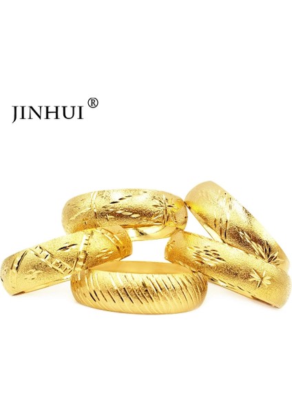 58-60MM Tarzı I Moda Bilezik Kadınlar Için 24 K Altın Bilezikler Gelin Düğün Hediyeleri Geniş Bilezikler Etiyopya Fransa Afrika Dubai Güzel Takı Hediyeler (Yurt Dışından) modelleri