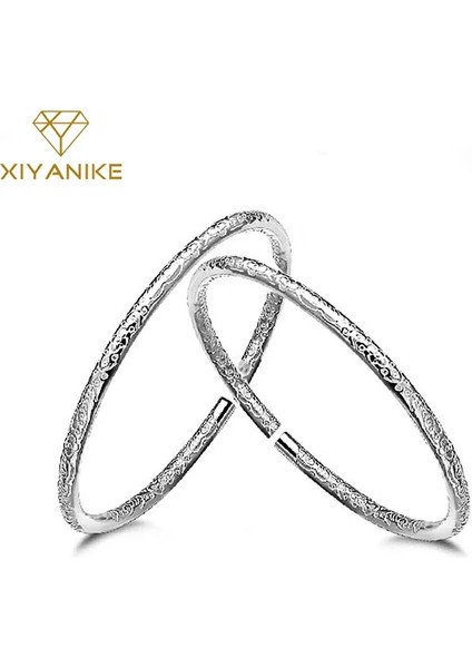 Xıyanıke Gümüş Kaplama Yeni Moda Açılış Bilezik ve Kadınlar Için Bilezik Bohem Tarzı El Yapımı Düğün Çift Takı (Yurt Dışından)