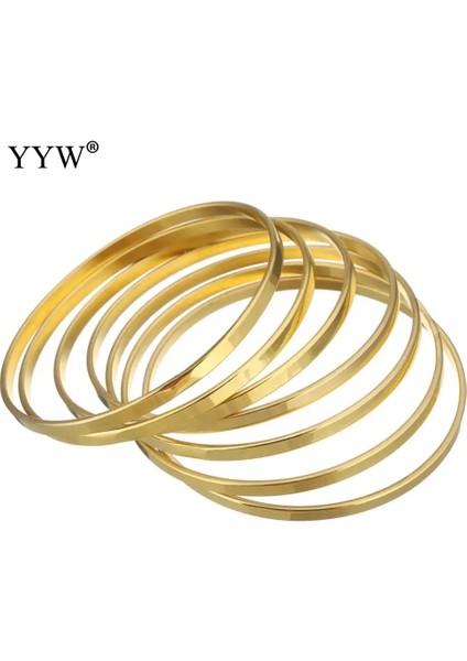 Çok Renkli Et Bohemian Altın Renk Daire Metal Bilezik Kadınlar Için Set Punk Boho Plaj Bileklik Kadın Paslanmaz Çelik Takı Hediye 55MM (Yurt Dışından) fiyatları