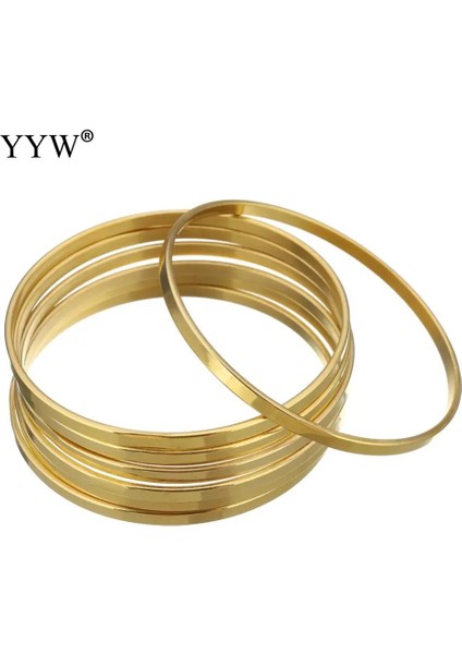 Çok Renkli Et Bohemian Altın Renk Daire Metal Bilezik Kadınlar Için Set Punk Boho Plaj Bileklik Kadın Paslanmaz Çelik Takı Hediye 55MM (Yurt Dışından) modelleri