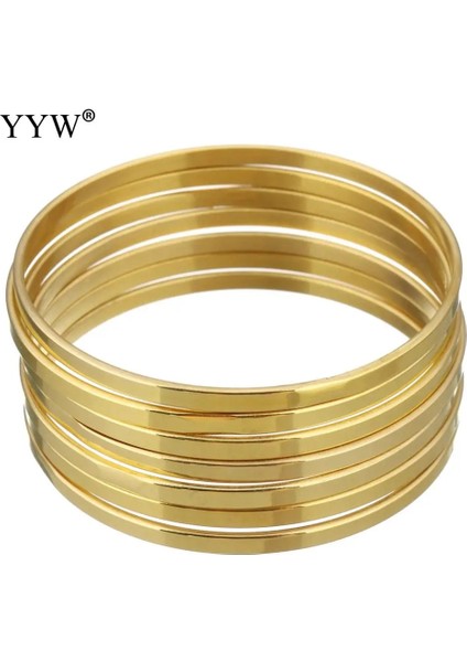 Çok Renkli Et Bohemian Altın Renk Daire Metal Bilezik Kadınlar Için Set Punk Boho Plaj Bileklik Kadın Paslanmaz Çelik Takı Hediye 55MM (Yurt Dışından) indirimleri