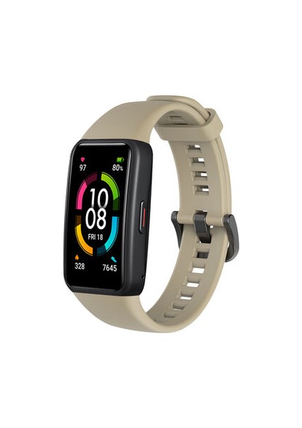 Huawei Band 6 Esnek Delikli Silikon Kordon KRD47