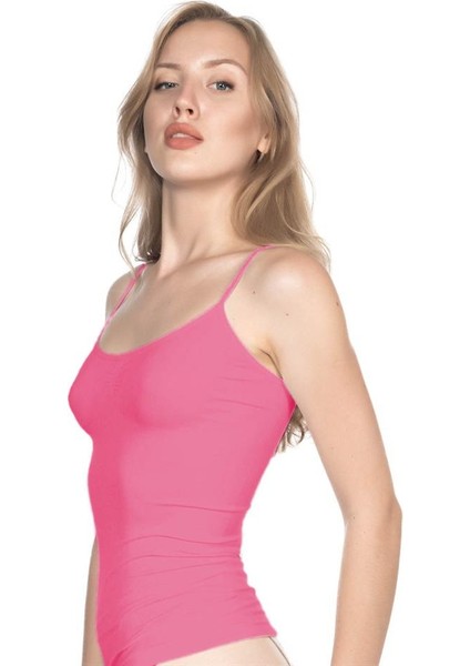 Bazaar Turkey Fuşya 5011 Soft Ripli Atlet