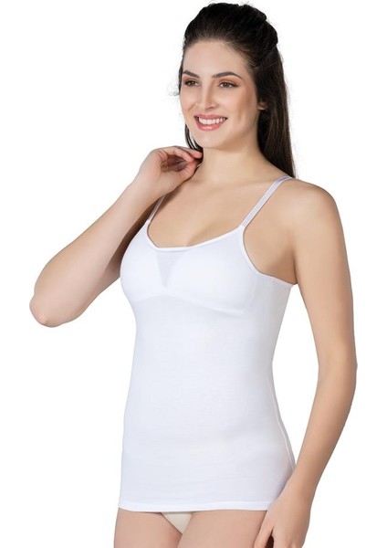 Bazaar Turkey Beyaz 1412 Modal Cotton Kaplı Atlet