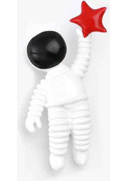 Yıldız Yakalayan Astronot Broş Yaka Iğnesi